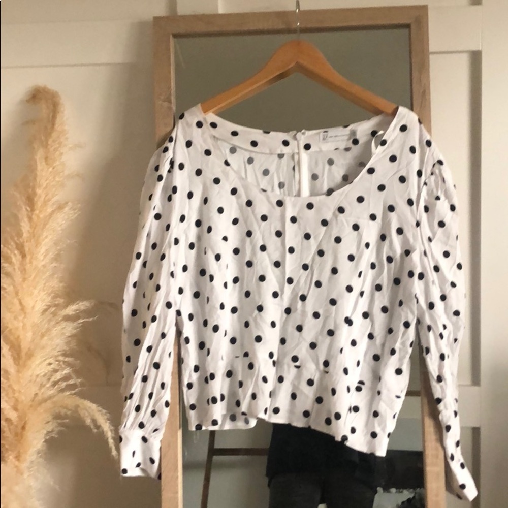 Polka dot blouse